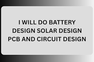 do battery design solar design pcb design circuit design