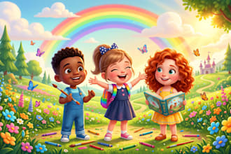 draw spot children illustration line art children kids story book picture book