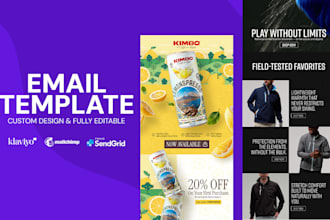 design an editable email template