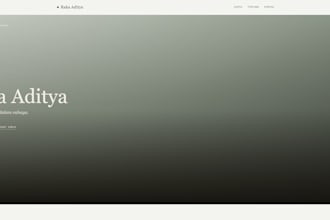 build a modern landing page or portfolio site for you