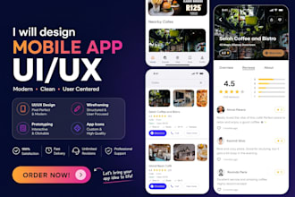 design stunning and user centered mobile app UI UX