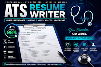 write ats nurse practitioner, nursing, mental health, medical, healthcare resume