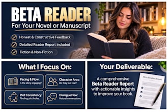 be your book beta reader and provide a detailed reader report