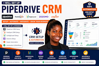 automate gohighlevel, pipedrive, hubspot CRM workflows and integration
