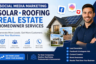 do social media marketing for solar roofing real estate real estate homeowner