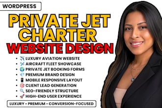 private jet charter website aviation website charter website wordpress website