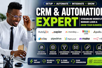 setup hubspot zapier automation monday zoho crm apollo io dubsado integration