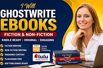 ghostwrite ebook, novel, fiction, fantasy, kindle book writer ghost ebook writer