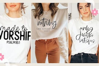 create custom christian t shirt design with bible verses