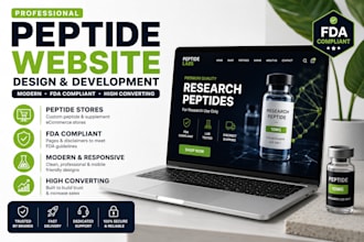build fda compliant peptide website, cbd vape research peptide store