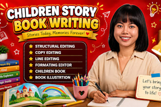 ghostwrite children story book, kids story, picture book, format children book
