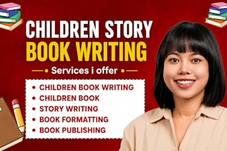 ghostwrite children story book, kids story, picture book, format children book
