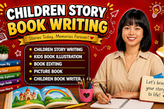 ghostwrite children story book, kids story, picture book, format children book