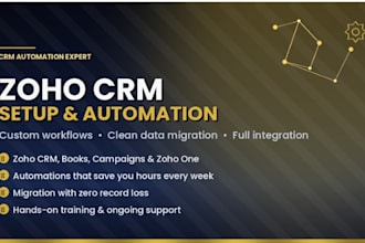 setup and automate your zoho crm and zoho one