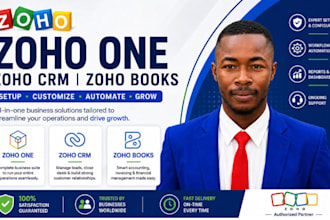 setup your zoho crm, zoho one, zoho books