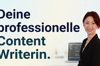 write SEO blog articles in german for your website or blog