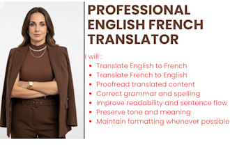 manually translate english to french or french to english