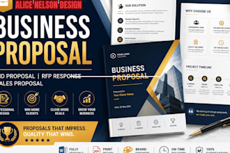 design  business proposal, bid proposal, rfp response and sales proposal