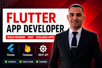 build a high quality flutter mobile app for android and ios