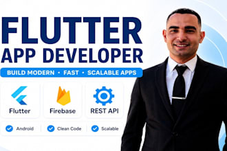 build a  flutter mobile app for android and ios