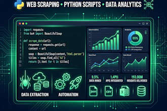 write custom python web scraper for lead generation and data extraction