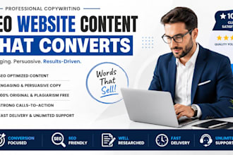 write SEO website content and website copy that converts