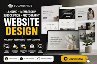 edit squarespace landing membership subscription photography website design