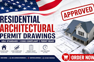 create residential and underground home architectural permit drawings