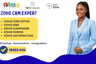 set up zoho crm, zoho one, zoho creator, forms and campaigns