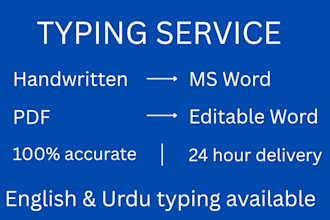 retype PDF, image to word accurately