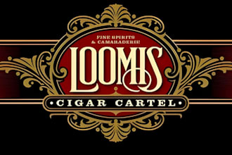 do cigar label, cigar logo, cigar band and cigar box design