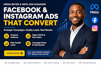 do media buyer and meta ads manager for facebook, instagram