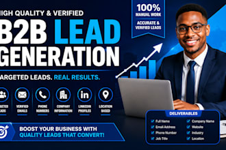 do verified email listing, web scraping and b2b lead generation