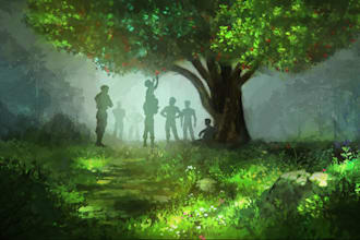 create concept art and illustration