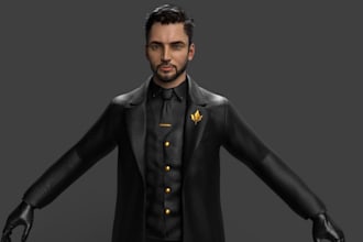 3d model,rig avatar,tiktok livestream,animaze,three js webgl,arkit 52 blendshape