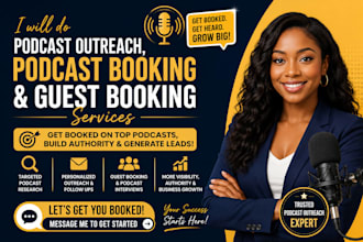 do podcast outreach podcast booking and guest booking for your business