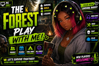 help you survive, build, and beat the forest together