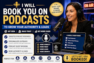 book you on podcasts to grow your authority and leads