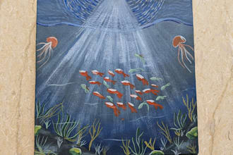 create a custom hand painted acrylic painting on canvas