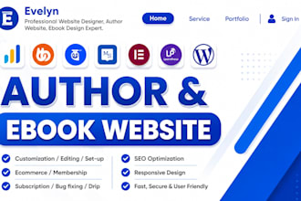 redesign wordpress author ebook website