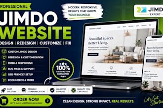 design redesign customize or fix your jimdo website professionally