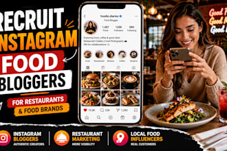 recruit instagram food bloggers for restaurants and food brands