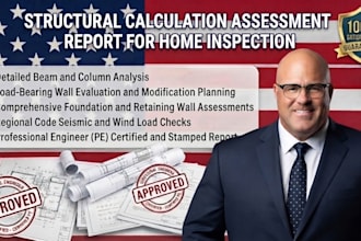 prepare a professional structural inspection and condition report for insurance