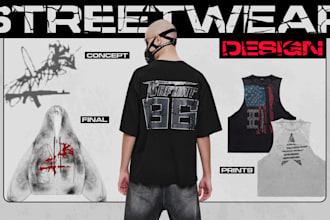 design custom y2k grunge gothic streetwear for your brand