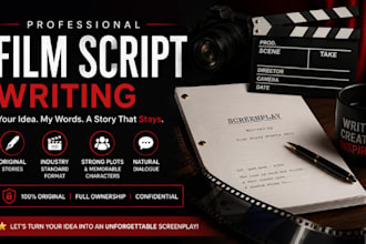 prepare your script writing, coverage and script notes on your screenplay