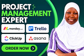 setup monday com, CRM, click up, asana and trello workspace