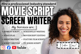 write screenplays with strong dialogue and characters