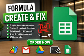 be your google sheets expert for creation, fixing, and automation
