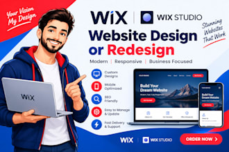 create studio wix website, design wix studio website and online store