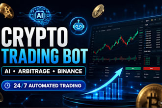 develop crrypto arbitrage bot, crypto rading bot, crypto bot, ai crypto bot